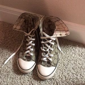 Coach high top shoes